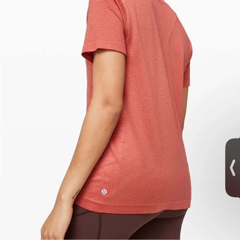 Lululemon Breeze By Short Sleeve T Shirt Rustic Coral Women’s Size 6